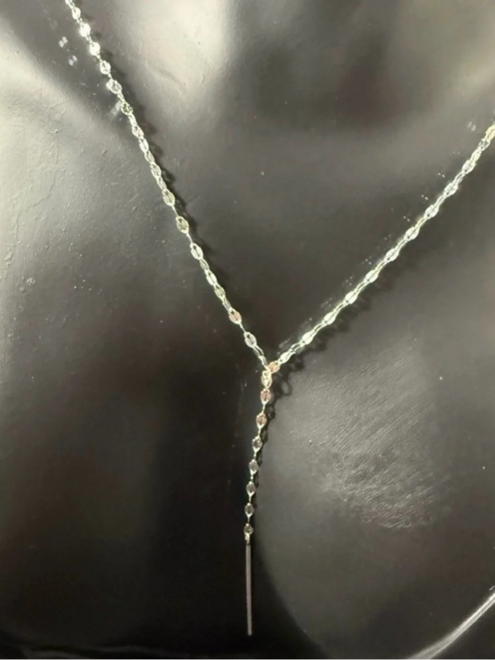 Sterling silver drop necklace 18 inches